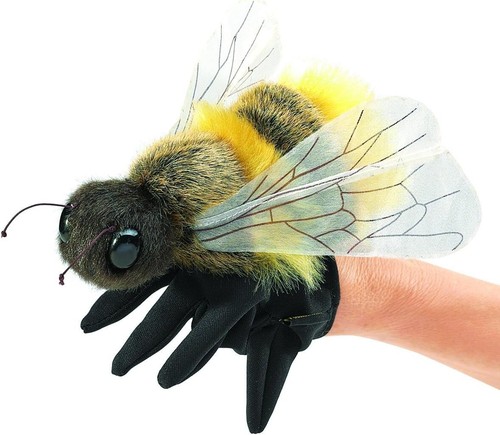 Folkmanis honey bee hand - honey,