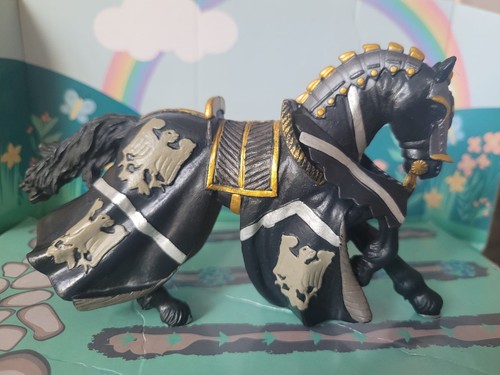 Papo horse black and - horse, silver