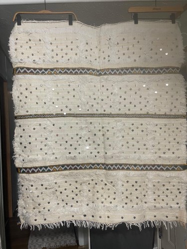 Moroccan handira blanket - moroccan,