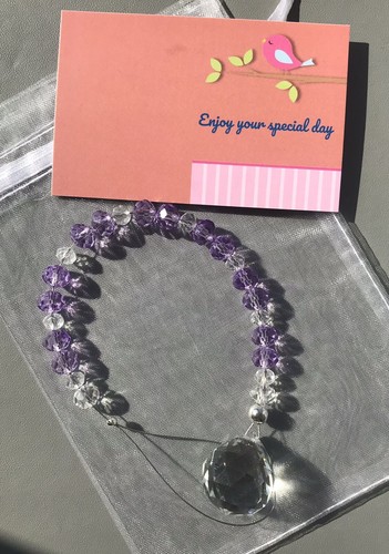 Handmade crystal suncatcher - crystal,