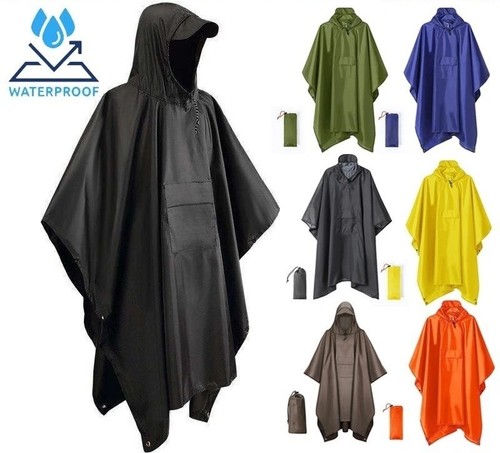 Adult reusable rain poncho - rain,