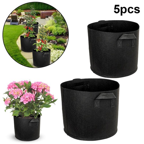 Pack fabric grow pots - pack, 5