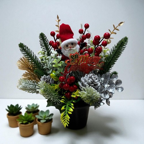 Christmas memorial grave pot - grave,