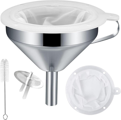 Stainless steel funnel cm - steel, funnel,