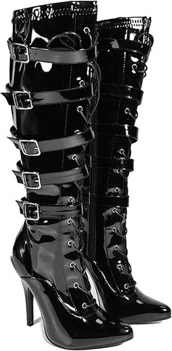 Women high heel knee lace - heel,