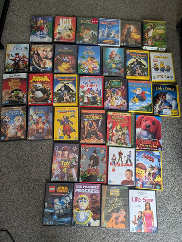 Job lot kids dvds - lot,