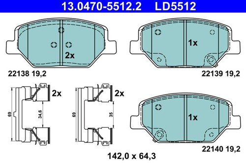 Fits ate 0470 5512 - fits, brake