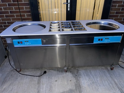 Double pan ice - ice, cream