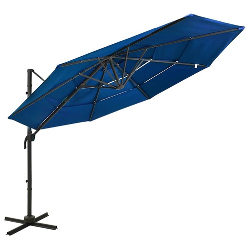 Tier parasol with - parasol, aluminium