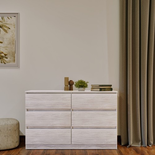 Modern drawer wide chest of - 6,