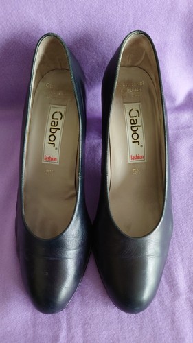 Gabor navy court shoes 5 - shoes, 5.5
