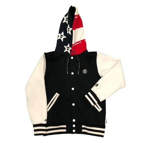 Aape bape hooded varsity - by,