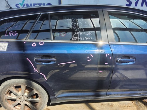 Rear driver door right blue - door,