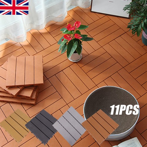 11x wpc decking - decking, garden