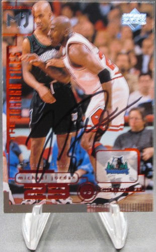 Michael jordan signed card - michael,