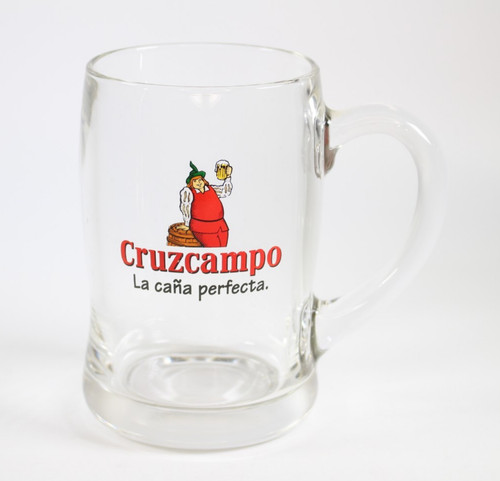 Vintage cruzcampo beer glass - vintage,
