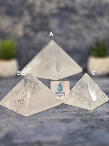 Pyramid lemurian quartz - lemurian,