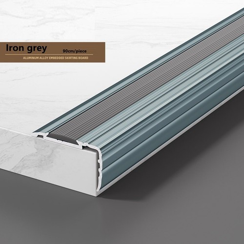 Aluminum stair nosing non slip - aluminum,