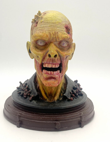 Zombie horror resin - resin, head