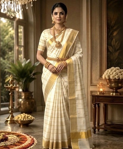 Kerala kasav saree women s - kasav,