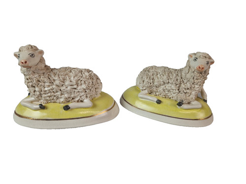 Staffordshire sheep figures - staffordshire,