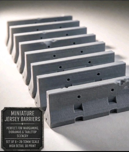 Jersey barriers piece set - 8,
