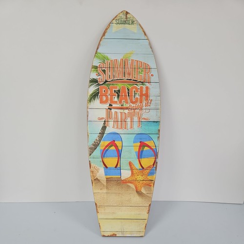 Wooden surfboard wall - surfboard,