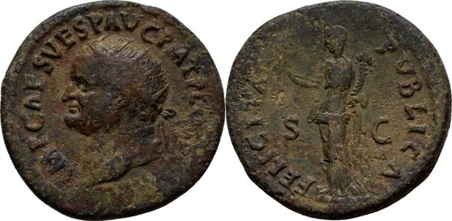 Roman empire dupondius - empire, 74