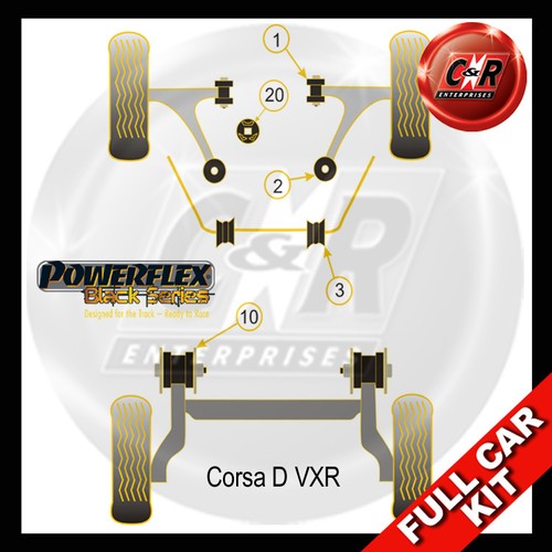 Powerflex black complete bush - powerflex,