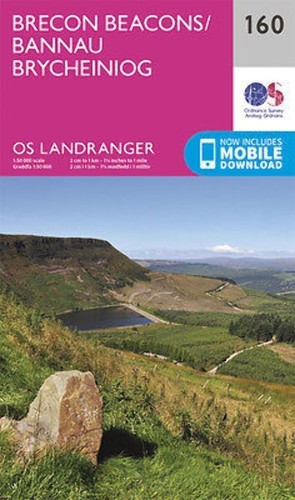 Brecon beacons landranger - brecon, map