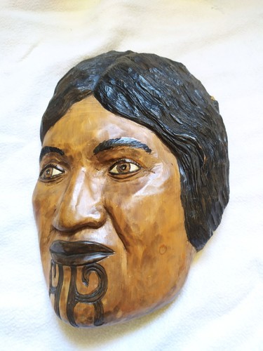 Vintage maori mask - vintage,