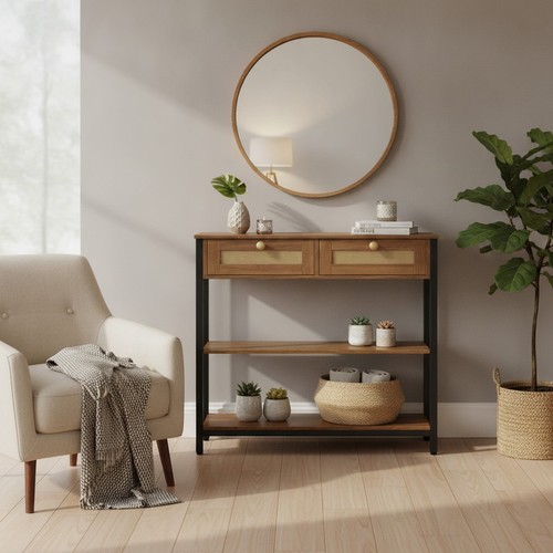 Rattan like console - console, table