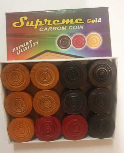 Peices wooden carrom board - peices,