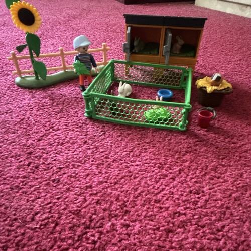 Playmobil rabbit hutch pen - rabbit,