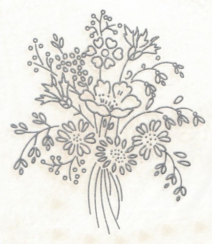 Vintage embroidery transfer - embroidery,