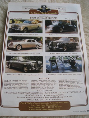 Rolls royce bentley fischer - bentley,