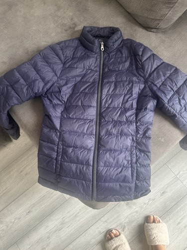 Duck feather navy coat - duck,