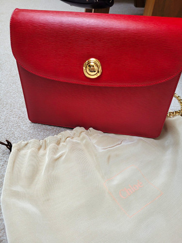 Chloé red grained leather - chloé,