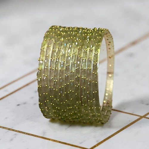 Raindrop glass bangles - raindrop,