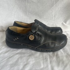 Ladies clarks black leather - clarks,
