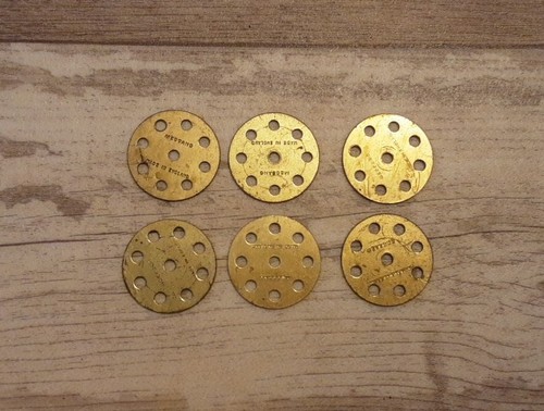 Meccano 24a brass wheel - 6,
