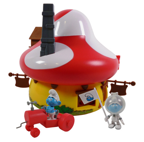 Smurfs house with action - with,