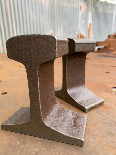 Reclaimed railway book ends - book,