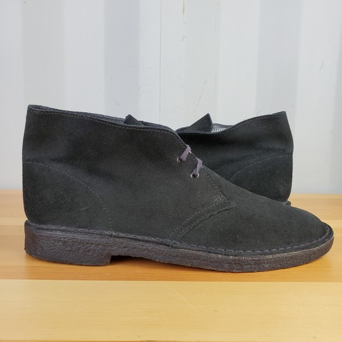 Clarks black suede - uk,
