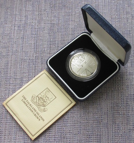 Falklands 1982 silver proof - ,