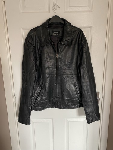 100 black leather jacket - black, jacket|