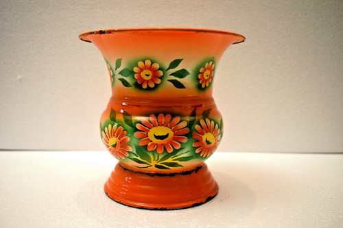 Vintage czech enamel spittoon - czech,