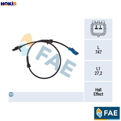 Sensor wheel speed 78333 for - wheel,