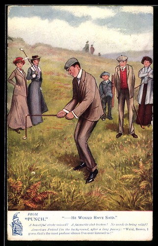 Postcard man with a - a,