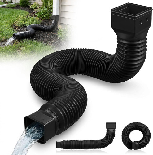 Flexible gutter downpipe - flexible,